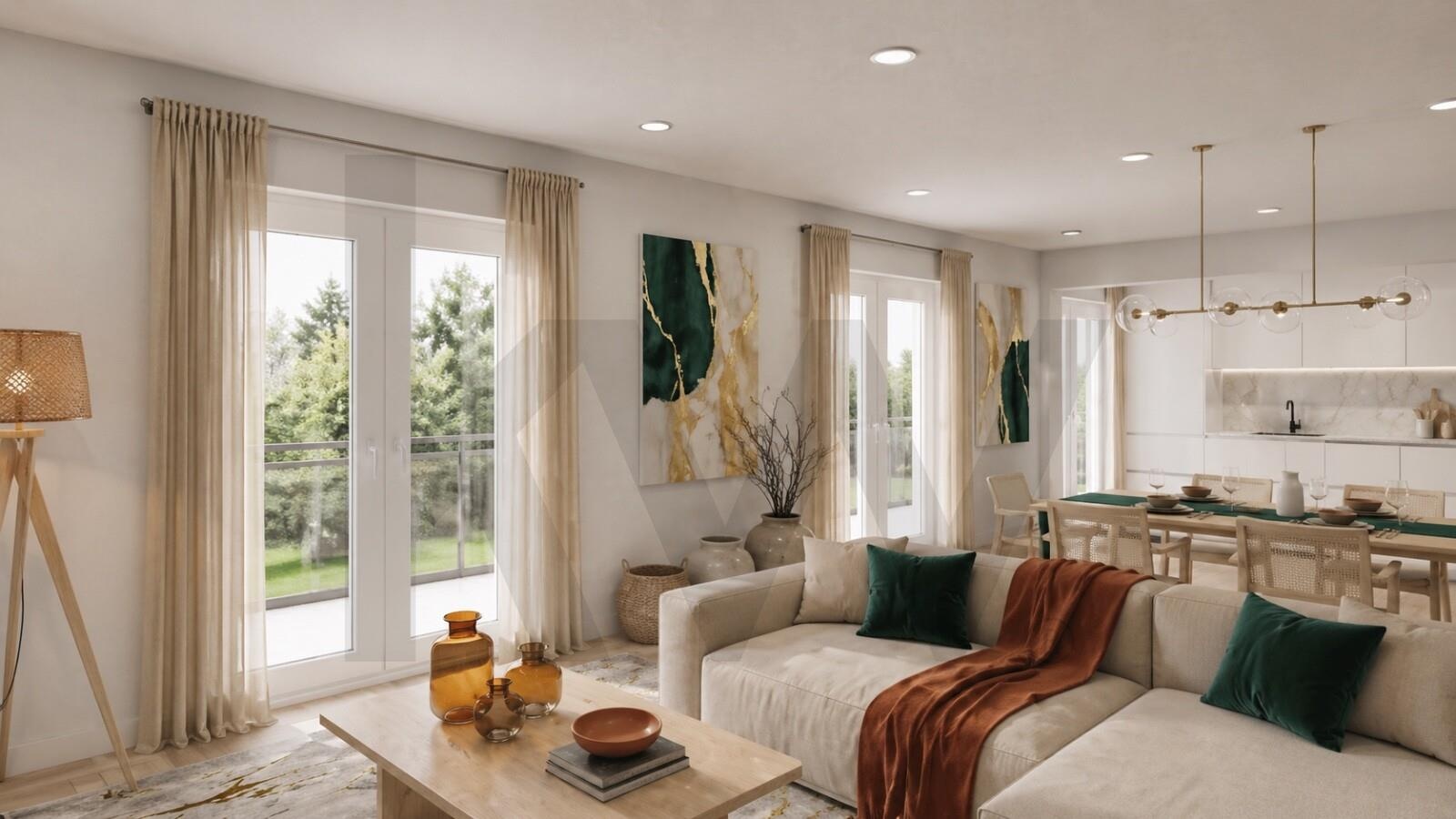 Loures — 3-bedroom apartment with balcony and garage at the Paradela Gardens development